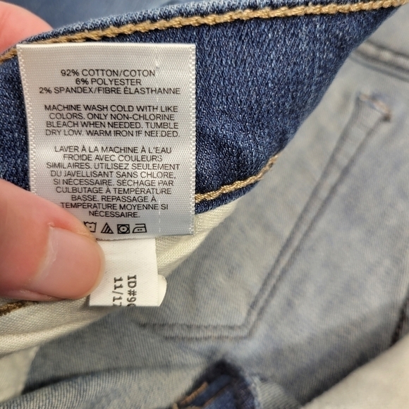 Express Womens Mid Rise Cropped Skinny Stretch Jeans in a Size 2R - Picture 7 of 13